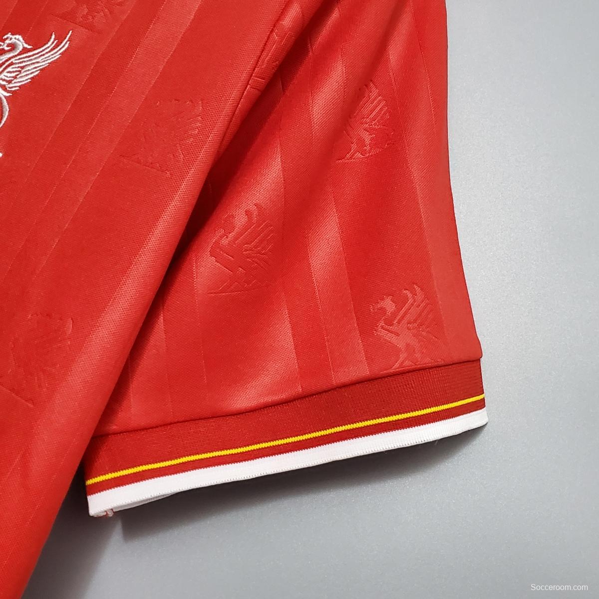 Retro 85/86 Liverpool home Soccer Jersey