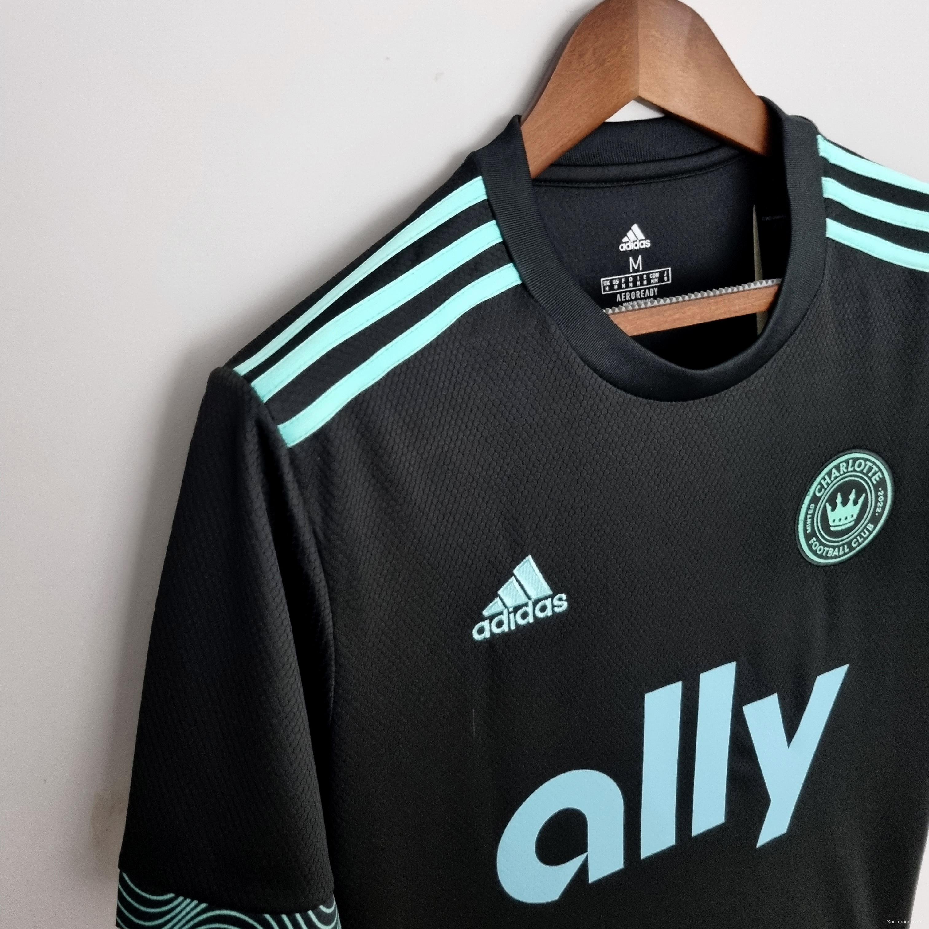 22/23 Charlotte FC Black Soccer Jersey