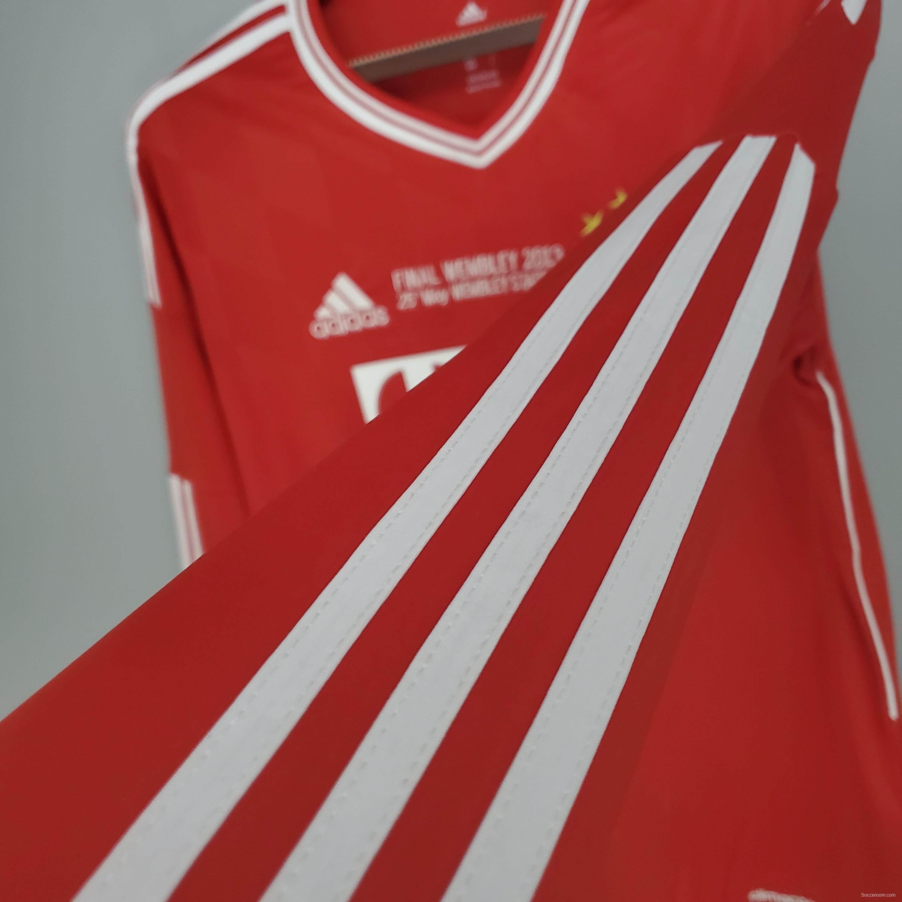 Retro long sleeve Bayern Munich 12/13 Champions League home Soccer Jersey