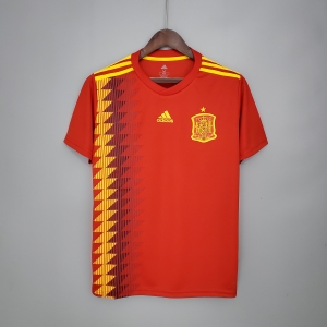 Retro Spain 2018 home Soccer Jersey