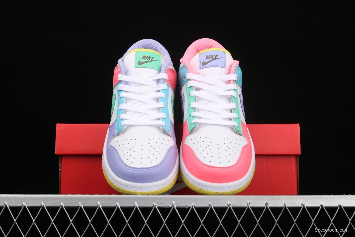 NIKE SB DUNK Low SE Candy egg / candy mandarin duck dunk series low side leisure sports skateboard shoes DD1872-100