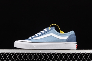 Vans Style 36 half-moon Baotou water wash color denim blue ultra-thin canvas vulcanized board shoes VN0A38G1Q70