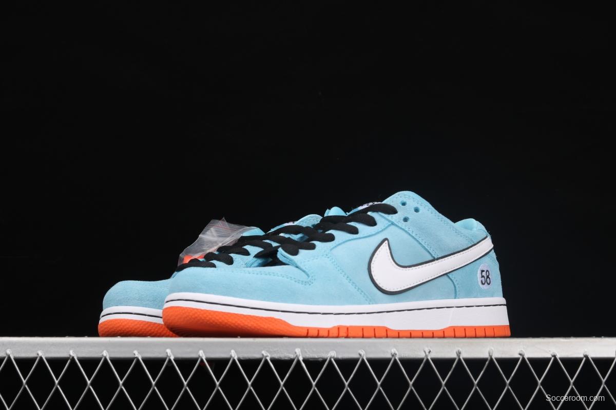 WE CLUB 58 x NIKE SB DUNK Low Pro Club 58 Gulf Slam Dunk Series low side leisure sports skateboard shoes BQ6817-401