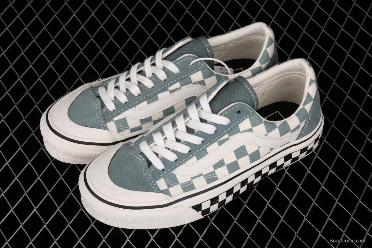 Vans Style 36 SF light blue checkerboard low-top casual board shoes VN0A3MVLY6H