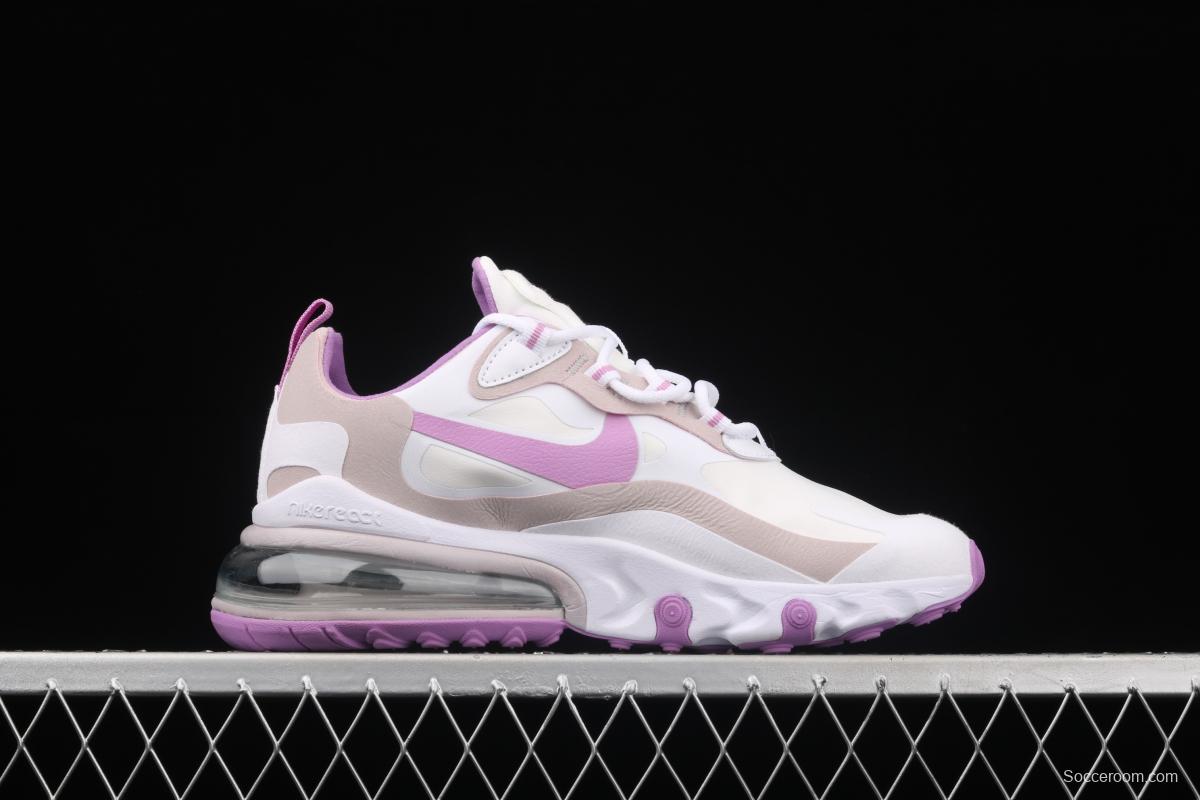 NIKE Air Max 270React new high-frequency mesh hollowing out function half-palm air cushion running shoes CZ1609-100