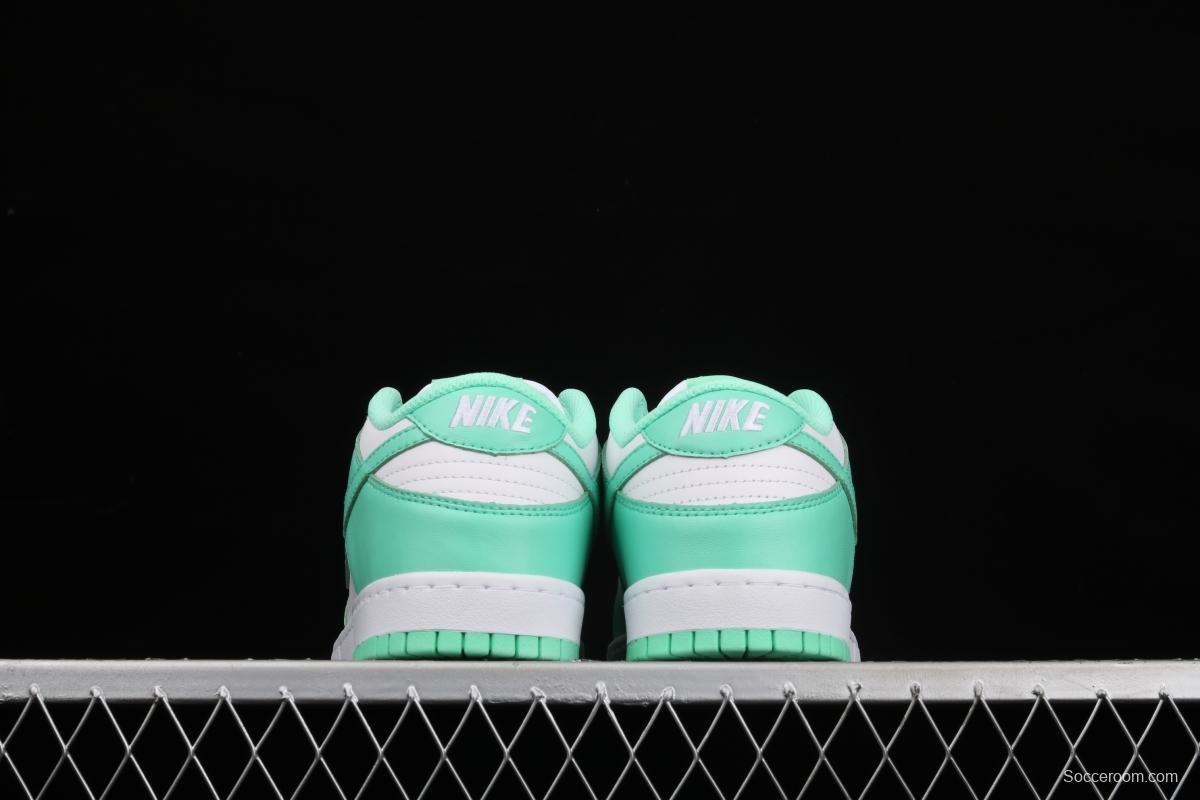 NIKE SB DUNK Low White/Green Glow Tiffany Green White Slam Dunk Series low side leisure sports skateboard shoes DD1503-105