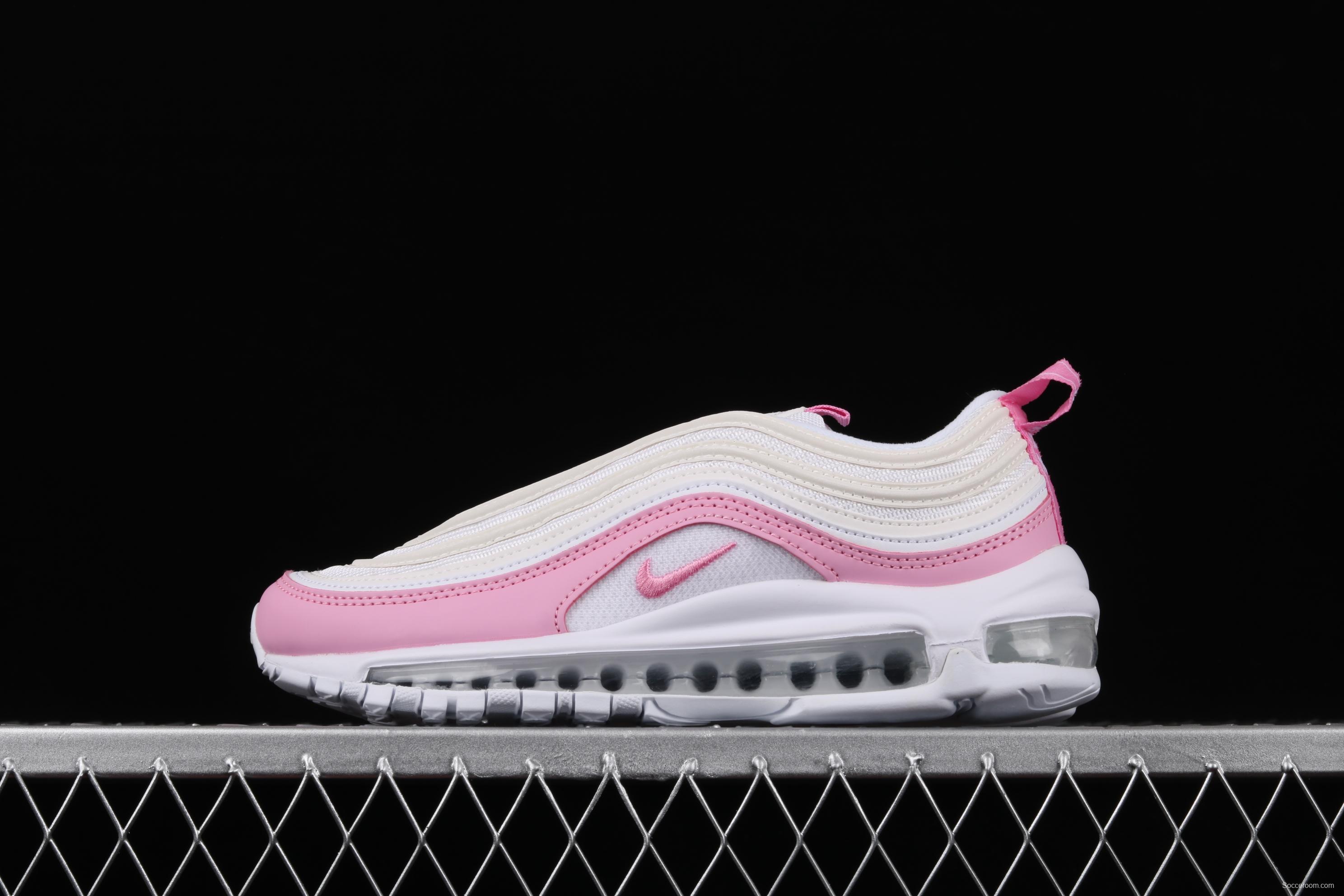 NIKE Air Max 97 ESS white pink bullet air cushion running shoes BV1982-100