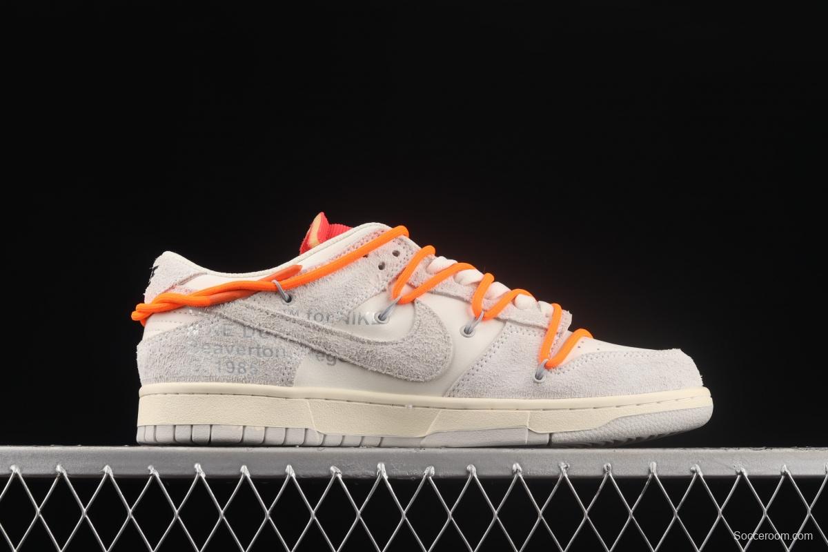 OFF-White x NIKE DUNK Low OW SB rebound fashion casual board shoes DJ0950-116,