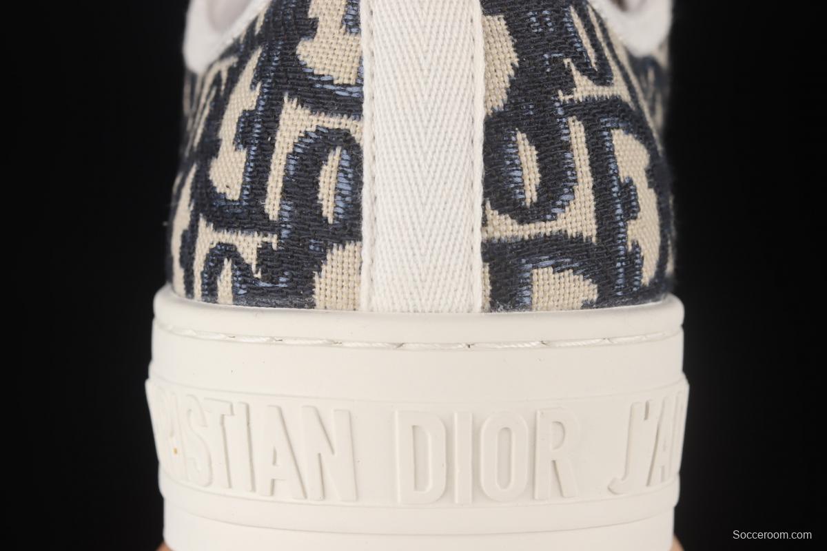 Dior Walk'n Dior 21s embroidery series 3D canvas low upper shoes KCK211OBES56B