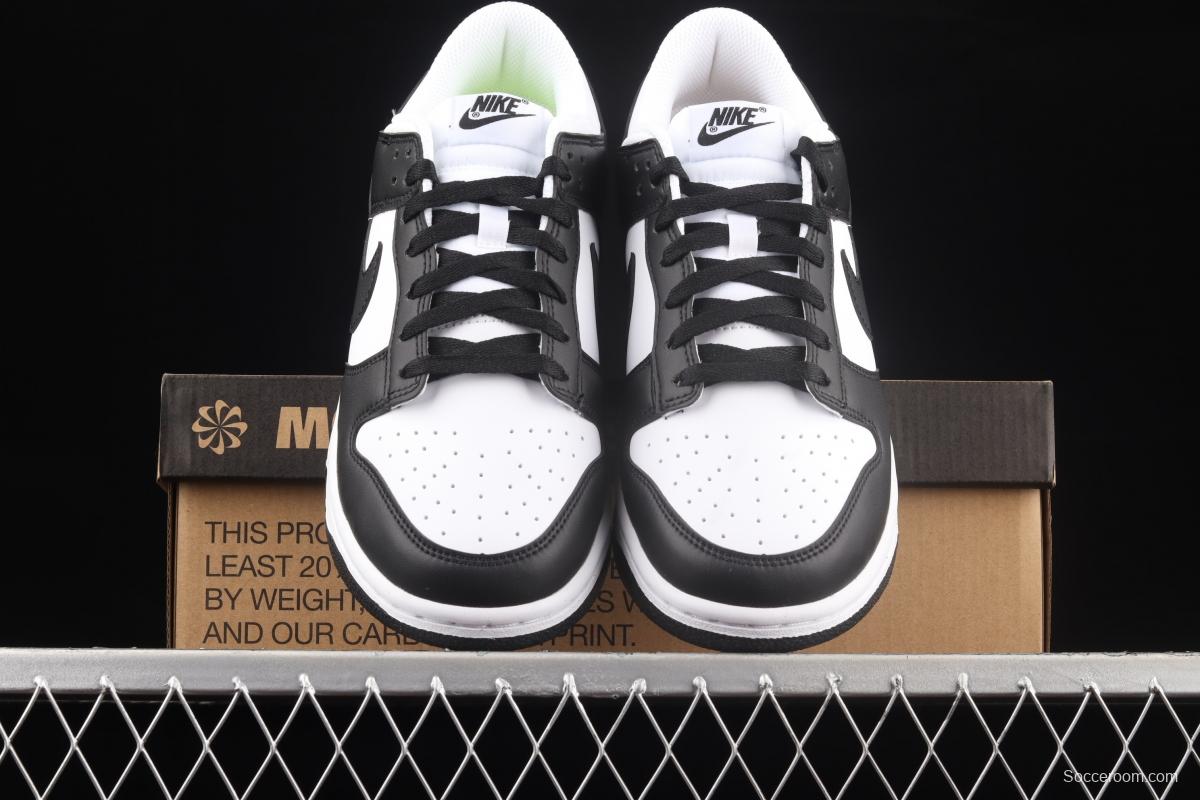 NIKE DUNK Low Next Nature White/Black Environmental Protection Series Black and White Panda 2.0 Leisure Skateboard shoes DD1873-102