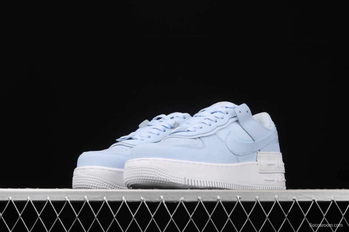 NIKE Air Force 1 ShAdidasow light weight heightened low-top board shoes CV3020-400