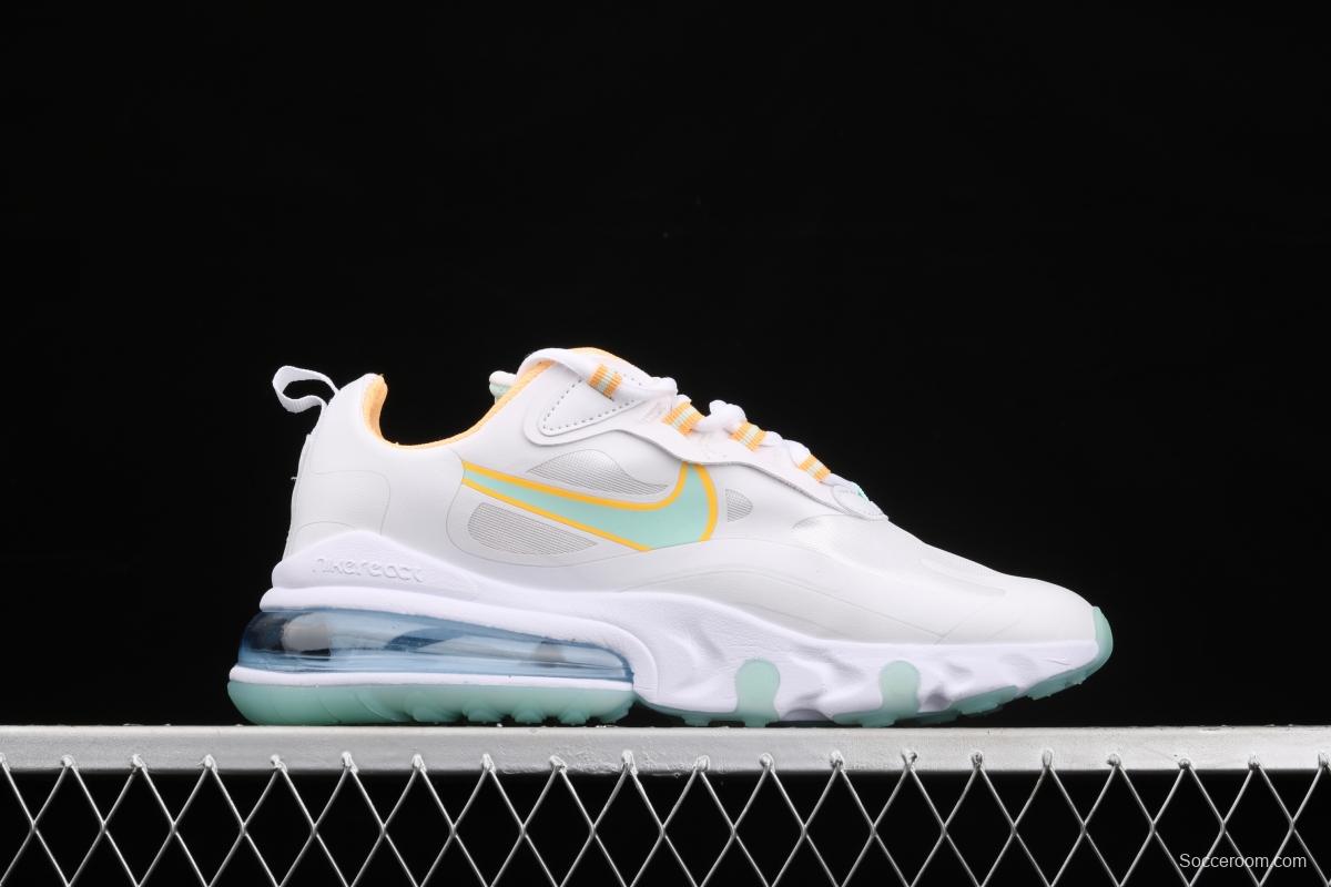 NIKE Air Max 270React new high frequency mesh hollowed-out half-palm air cushion running shoes DJ3027-100