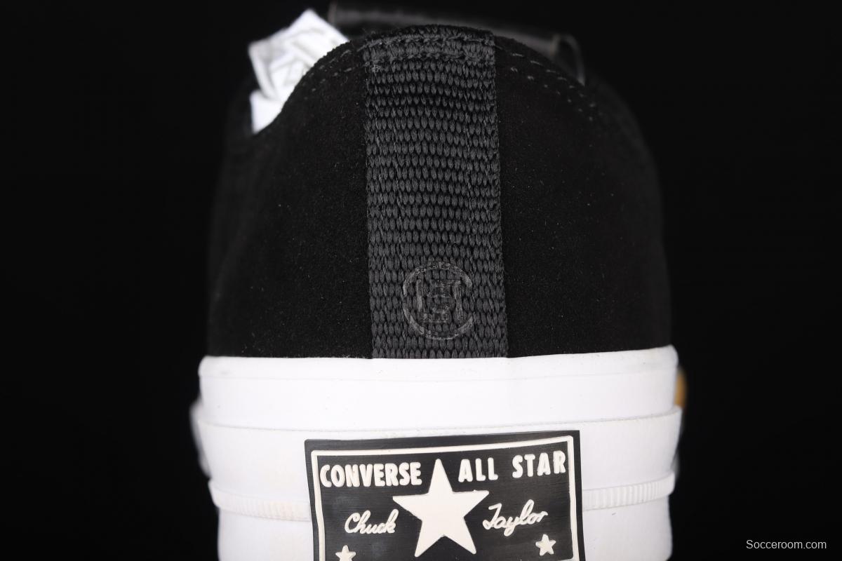 CLOT x Converse Chuck 70 OX PALOMA BLACK joint black suede low-top casual board shoes 171841C