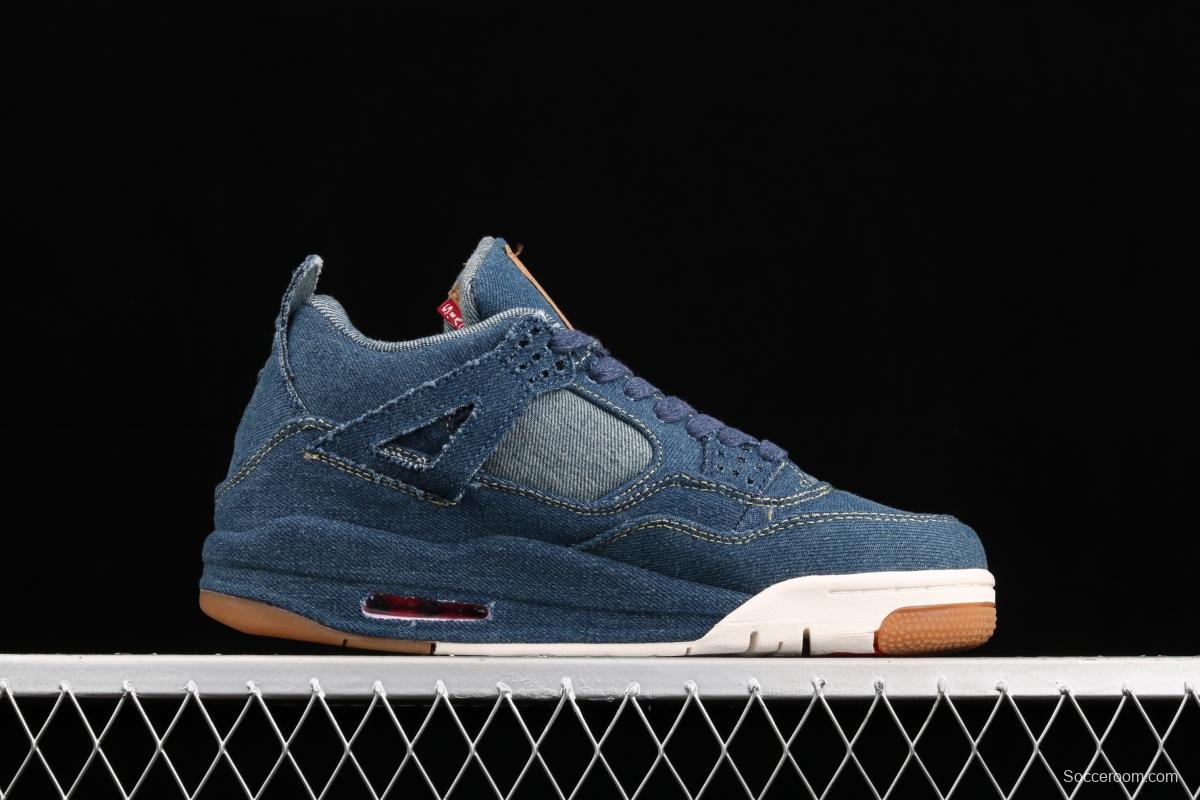 Levi's x Air Jordan 4 Denim Reeves co-signed cowboy blue AO2571-401