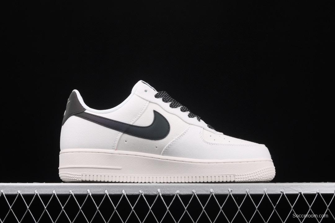 NIKE Air Force 1107canvas 3M reflective laser low-top casual board shoes 315122-104