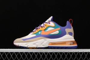 NIKE Air Max 270React new high-frequency mesh function half-palm air cushion running shoes CU3014-181,