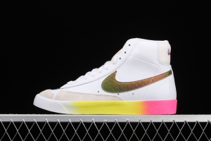 NIKE Blazer Mid'77 Vntg Suede Mix engraving classic leather face rainbow color trailblazer CZ8653-136