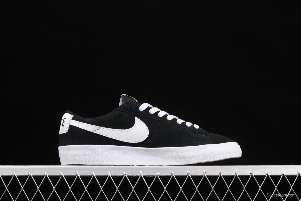 NIKE Blazer Low Prm Trail Blazers leather low-top skateboard shoes 538402-004