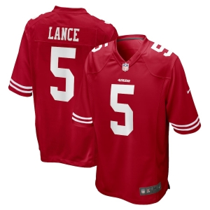 Men's Trey Lance Scarlet 2021 Draft First Round Pick Player Limited Team Jersey