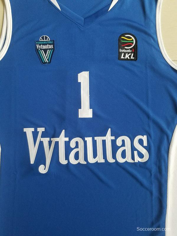 Lamelo Ball 1 Lithuania Vytautas Blue Basketball Jersey