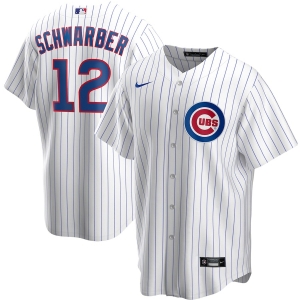 Men's Kyle Schwarber White Home 2020 Player Team Jersey