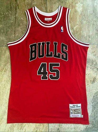 Men's Michael Jordan Red Retro Classic Team Jersey