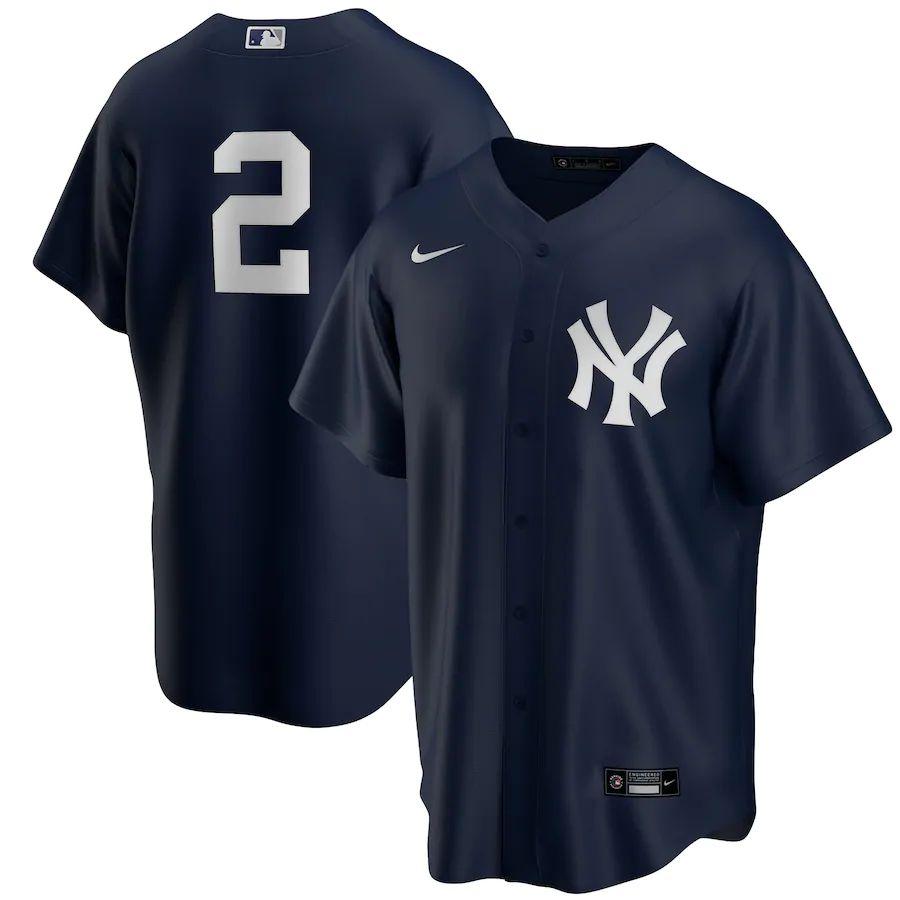 Youth Derek Jeter Navy Alternate Player Team Jersey