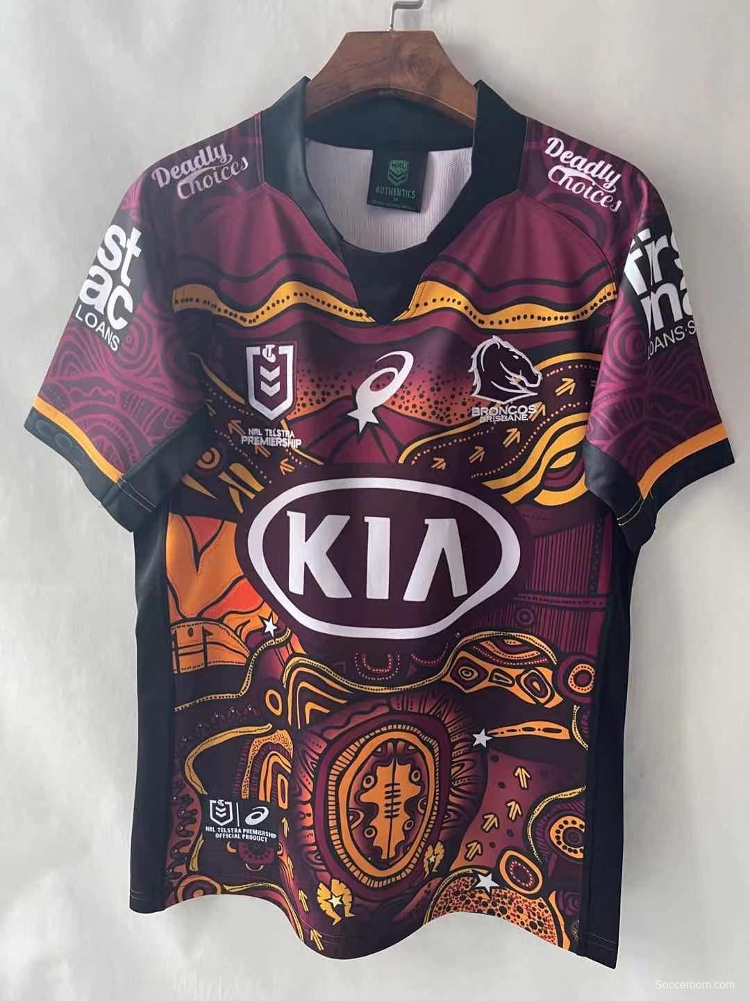 Brisbane Broncos 2021 Men's Indigenous Rugby Jersey