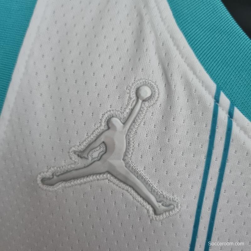 75th Anniversary BALL #1 Charlotte Hornets White NBA Jersey