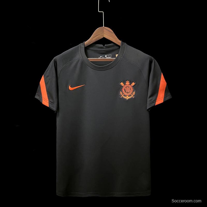 22/23 Corinthians Training Black Soccer Jersey