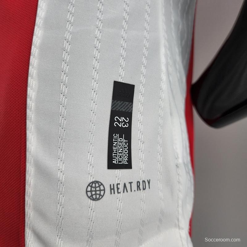 Player Version 22/23 Ajax Home Soccer Jersey