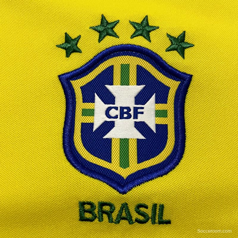 Retro 2002 Brazil Home Soccer Jersey