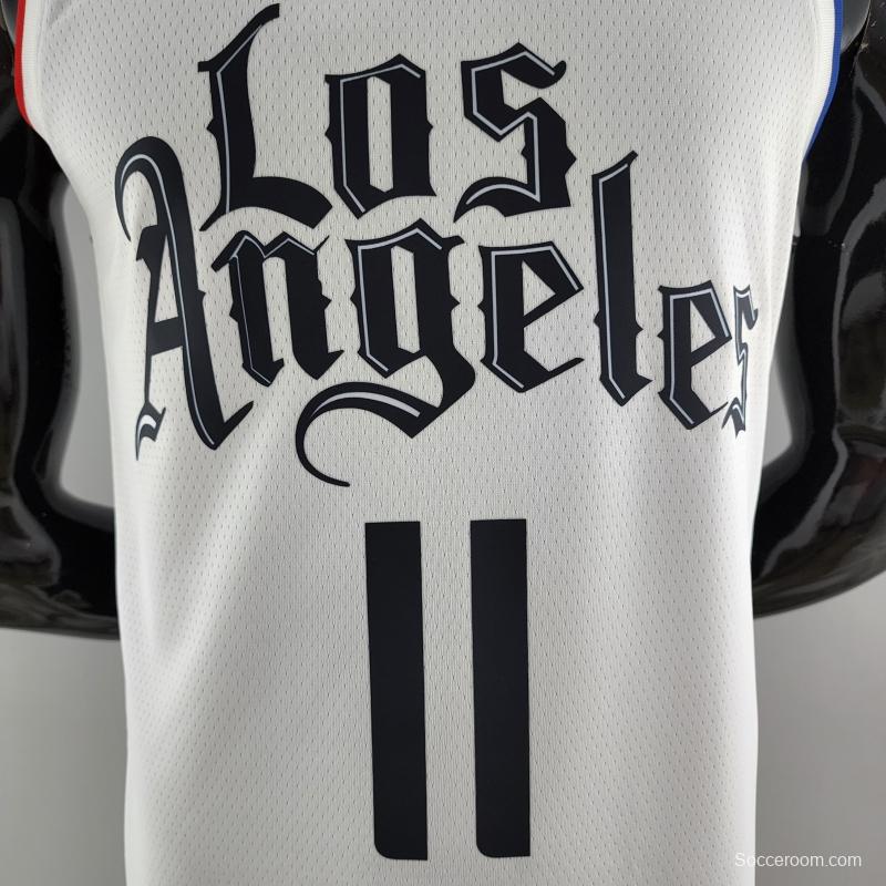 WALL#11 Los Angeles Clippers White NBA Jersey