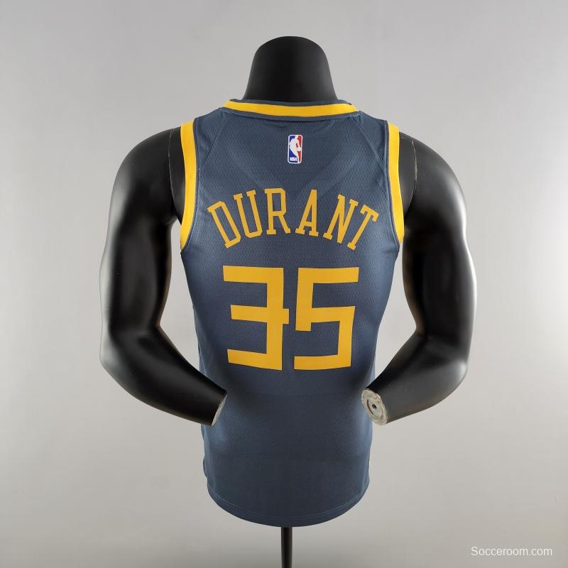 2018 DURANT #35 Golden State Warriors Grey NBA Jersey