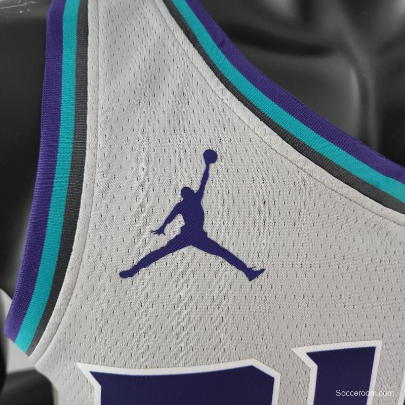 2019 Ball#2 Charlotte Hornets Grey NBA Jersey