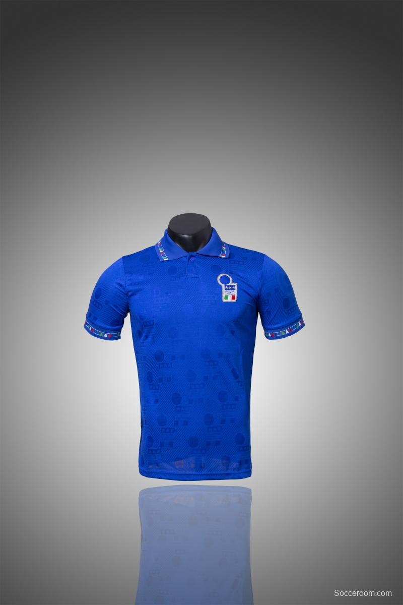 Retro 1994 Italy Home Soccer Jersey