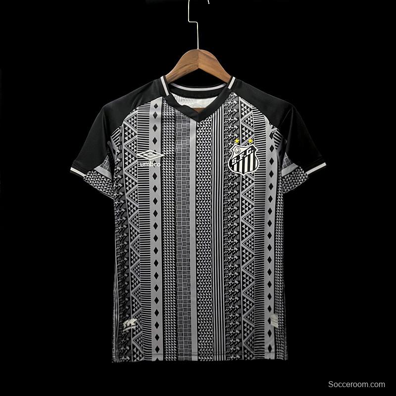 22/23 Santos Third Black Jersey