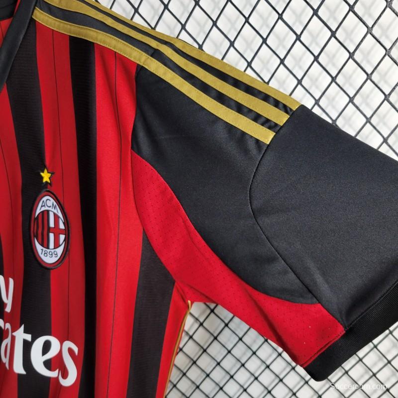 Retro 2013-14 AC Milan Home Jersey