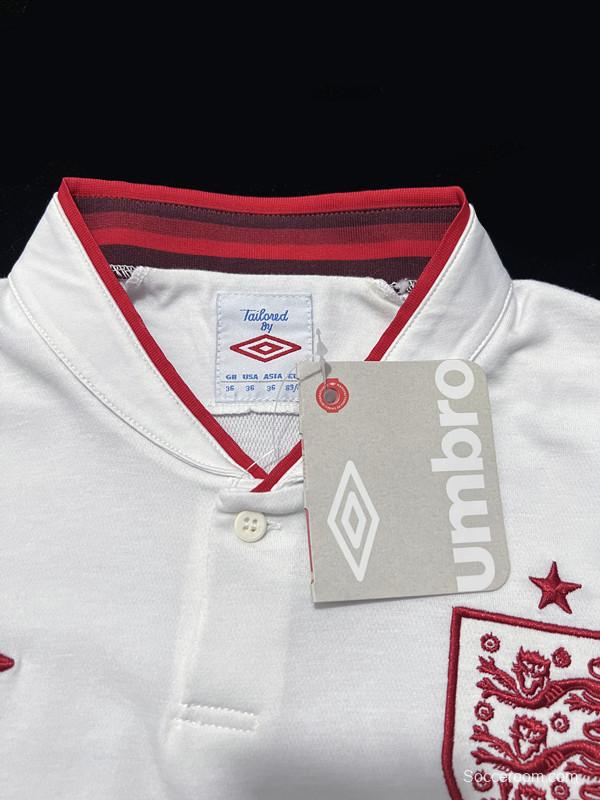 Retro 2012 England Home Soccer Jersey