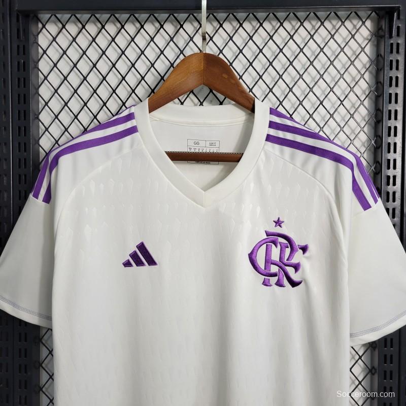 23-24 Flamengo Goalkeeper White Jersey