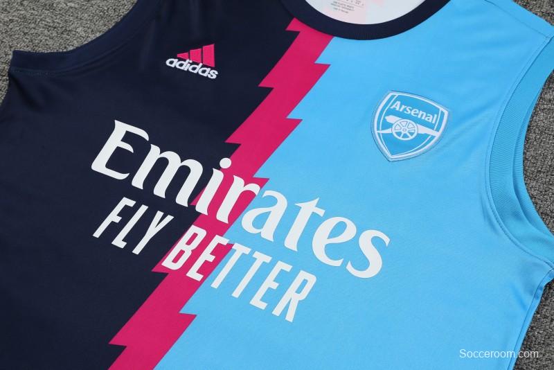 23-24 Arsenal Blue/Navy Vest Jersey+Shorts