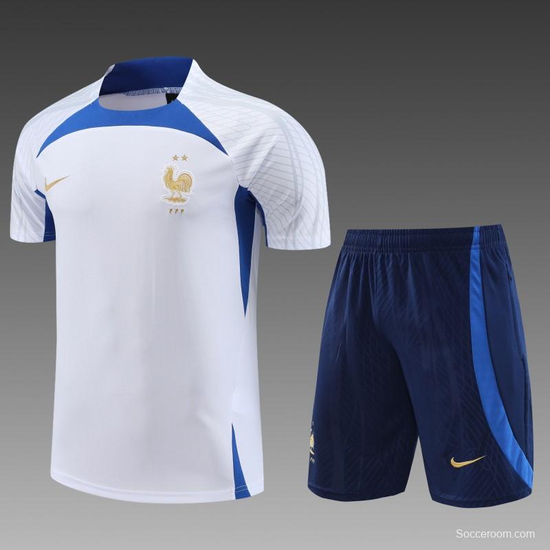 23 24 Inter Milan White Short Sleeve+Shorts