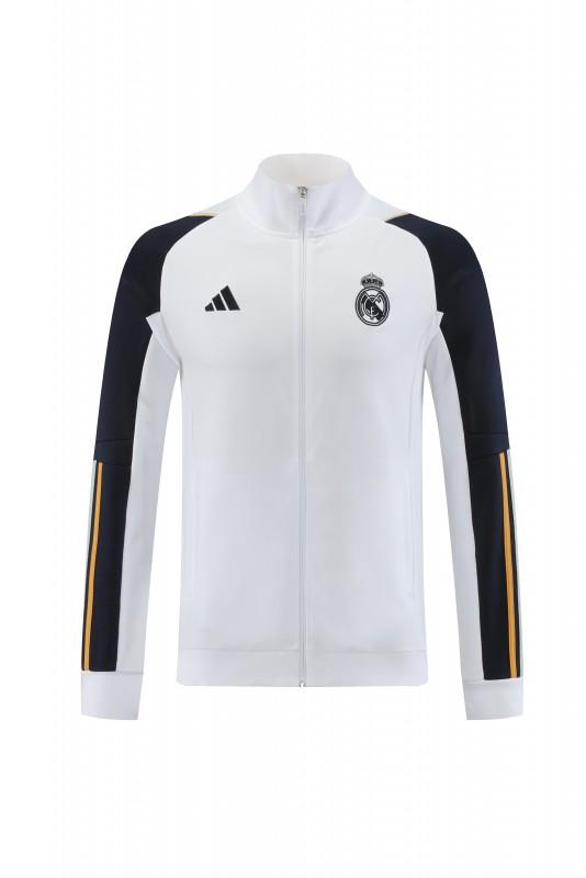 23/24 Real Madrid White/Navy Full Zipper +Pants