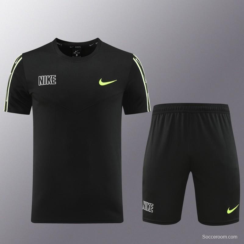 23/24 NIKE Black Short Sleeve Jersey+Pants