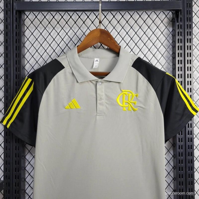 24/25 Flamengo Grey Polo Jersey