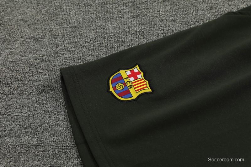 23/24 Barcelona Beige Cotton Short Sleeve Jersey+Shorts