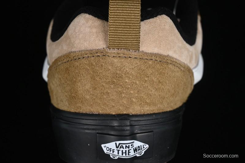 Vans Classics Knu Skool Retro Chunky Tongue Skate Shoes in Black/Brown - VN000CP6BXC