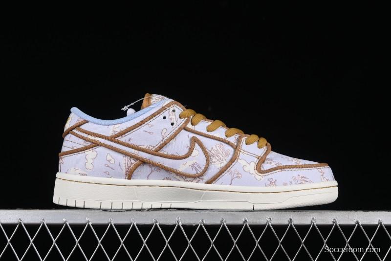 Nike SB Dunk Low Premium "Pastoral Print" Skateboarding Shoes - FN5880-001
