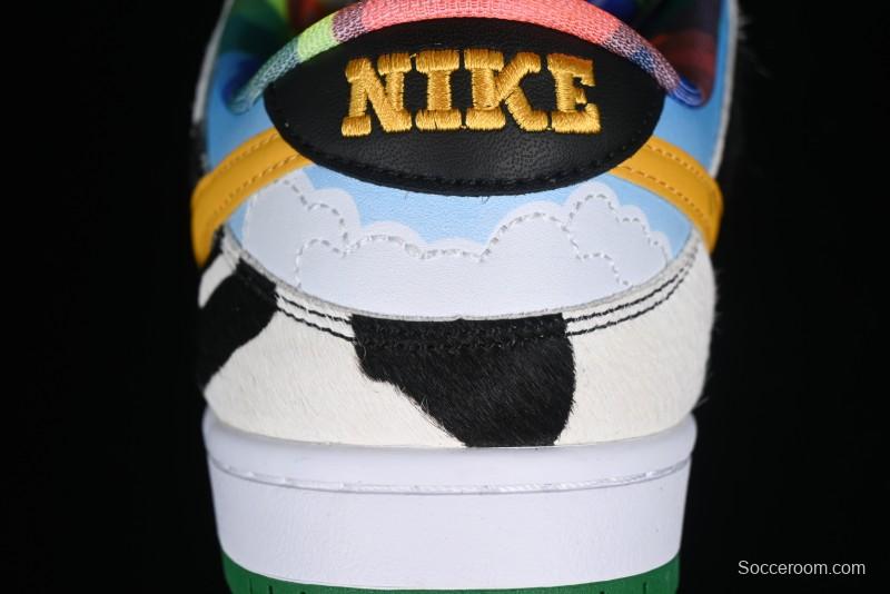 Nike Ben & Jerry's x Nike SB Dunk Low Pro QS "Chunky Dunky" Classic Casual Skate Shoes - CU3244-100