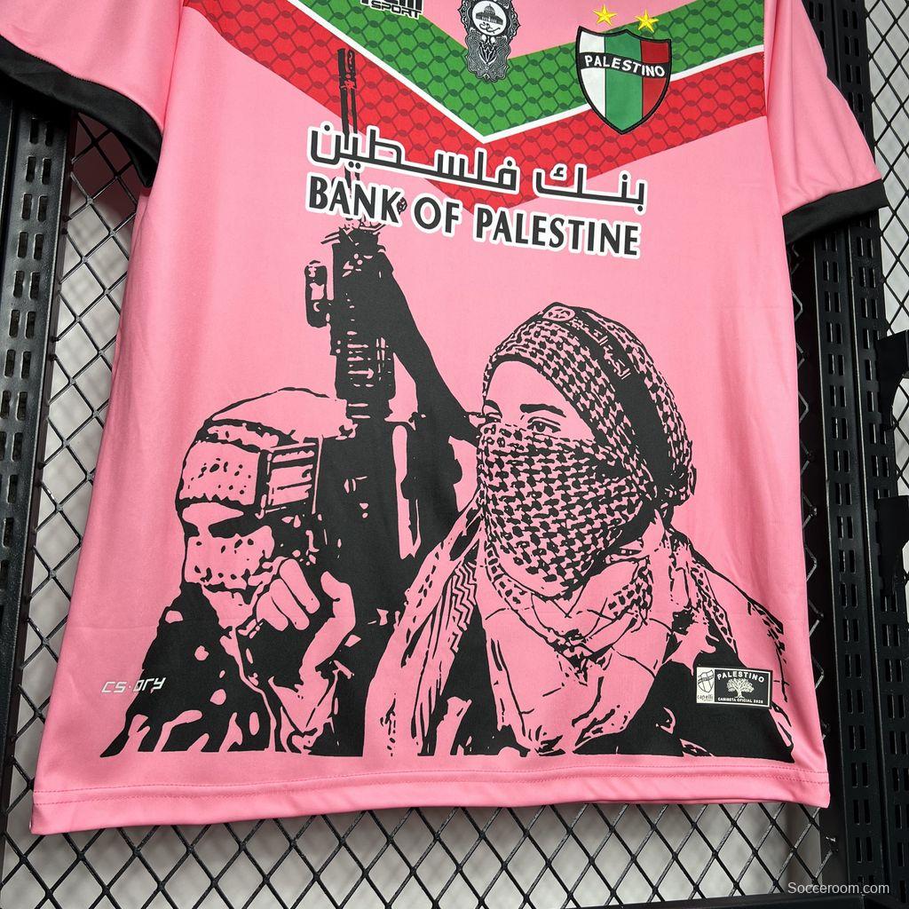 2024/25 CD Palestino Pink Graffiti Jersey